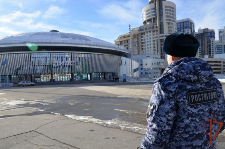 Росгвардия обеспечила охрану правопорядка на матче чемпионата России по баскетболу в Екатеринбурге 