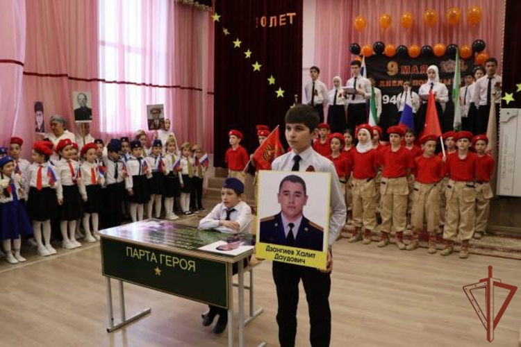 «Парта Героя» памяти погибшего военнослужащего Росгвардии открыта в Ингушетии
