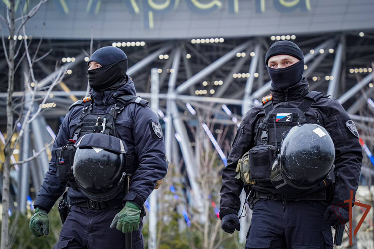 Безопасность матча КХЛ в Санкт-Петербурге обеспечили росгвардейцы