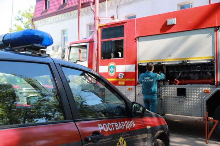 Росгвардейцы в Москве оказали помощь в эвакуации более 40 жителей многоэтажного дома при пожаре (видео)