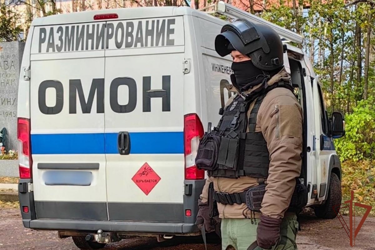 Взрывотехники  Росгвардии в Санкт-Петербурге обследовали находку времен Великой Отечественной войны