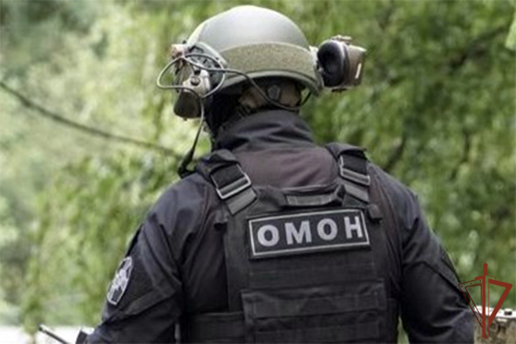 При силовой поддержке ОМОН Росгвардии в Моздоке задержан подозреваемый в незаконном хранении оружия и наркотических средств