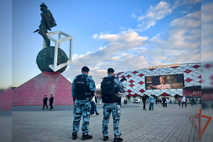 Росгвардия обеспечила безопасность проведения в Москве футбольного матча между сборными России и Иордании