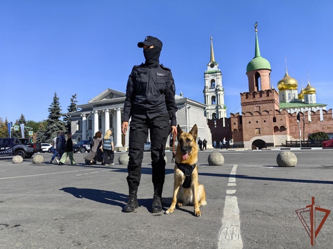 Росгвардия приняла участие в обеспечении безопасности мероприятий в День города Тулы