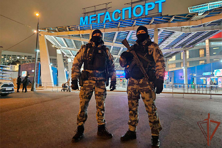 Росгвардейцы обеспечили безопасность проведения баскетбольного матча в Москве