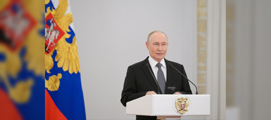 Росгвардейцы стали участниками торжественного приема Президента России в Кремле