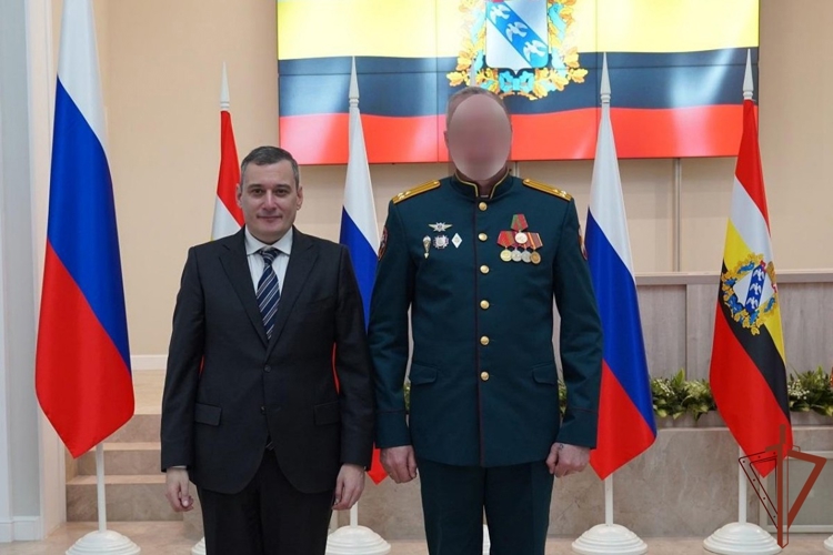 В Курской области росгвардейцам вручили медали «За вклад в освобождение Курской земли»