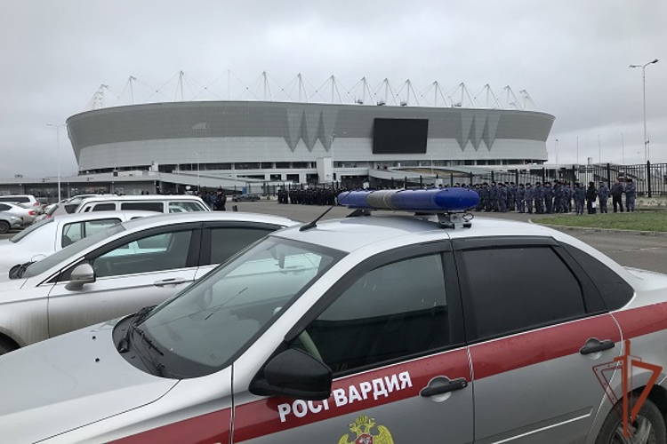 Безопасность футбольного матча РПЛ в Ростове-на-Дону обеспечила Росгвардия