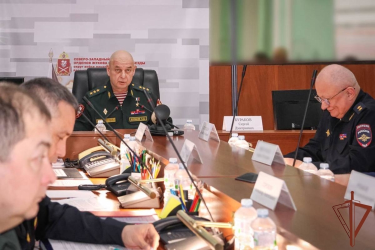 Оперативный штаб Северо-Западного округа Росгвардии обсудил обеспечение безопасности новогодних праздников