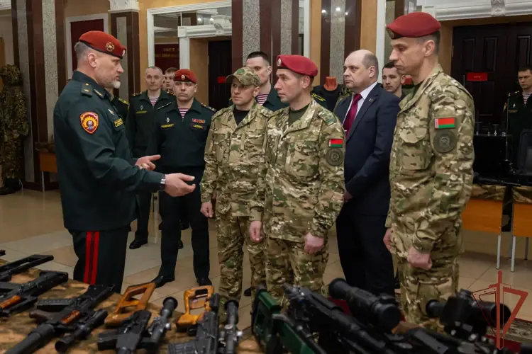 Саратовский военный ордена Жукова Краснознаменный институт войск национальной гвардии посетила делегация внутренних войск МВД Республики Беларусь