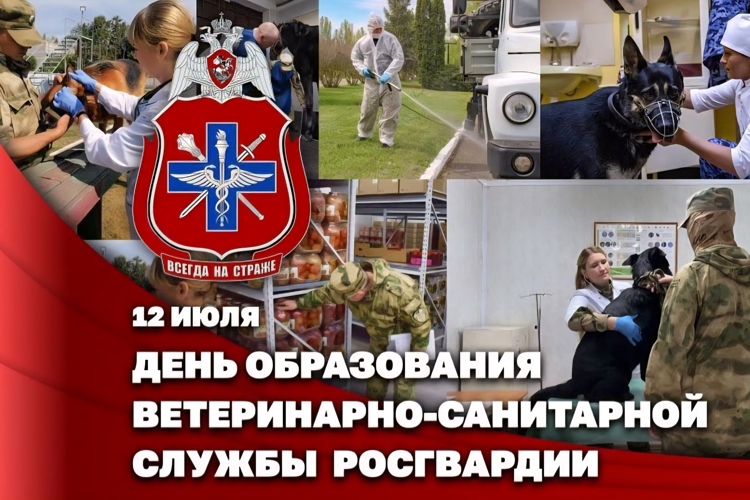 Заместитель директора Росгвардии Герой России генерал-полковник Алексей Кузьменков поздравил специалистов ветеринарно-санитарной службы с годовщиной образования
