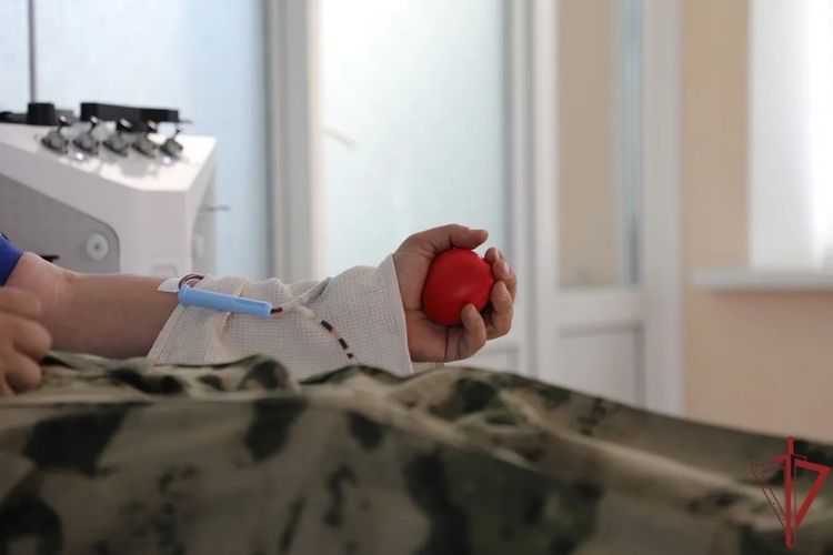 Военнослужащие и сотрудники Росгвардии сдали кровь для пациентов больниц Луганской Народной Республики