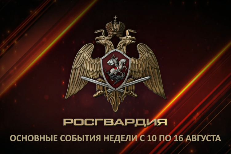 Ключевые события Росгвардии: итоги недели с 10 по 16 августа (видео)